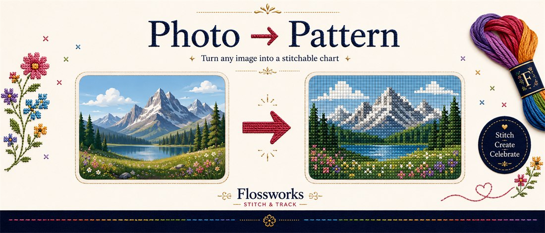 Turn any photo into a stitchable cross-stitch chart
